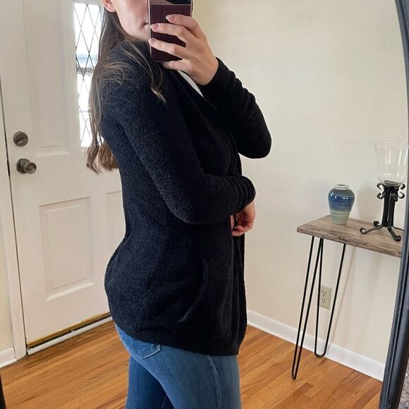 Barefoot Dreams Bamboo Chic Lite One Mile Cardigan Black XS - Picture 4 of 9